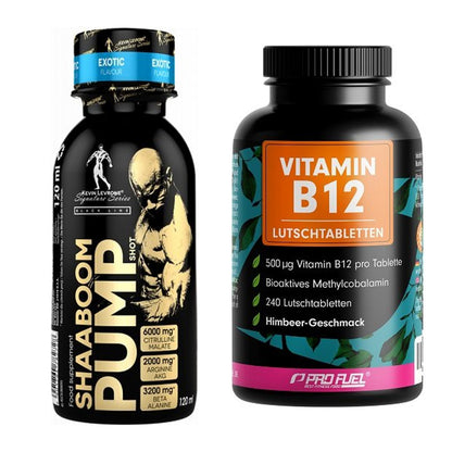 Koffein & B-Vitamine: Kevin Levrone Shaaboom + ProFuel Vitamin B12 – alle enthaltenen Artikel