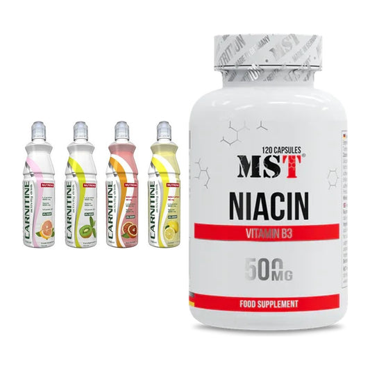 Koffein & B-Vitamine: Nutrend Activity L-Carnitine Drink + MST Niacin – alle enthaltenen Artikel