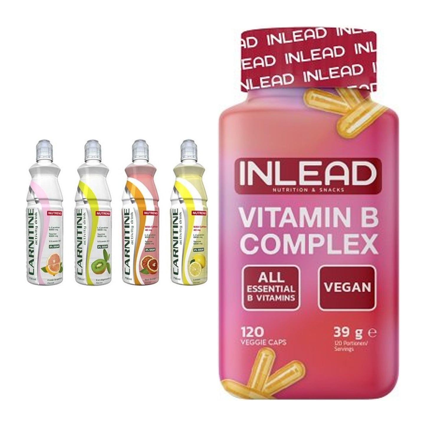 Koffein & B-Vitamine: Nutrend Activity + INLEAD Vitamin B – alle enthaltenen Artikel