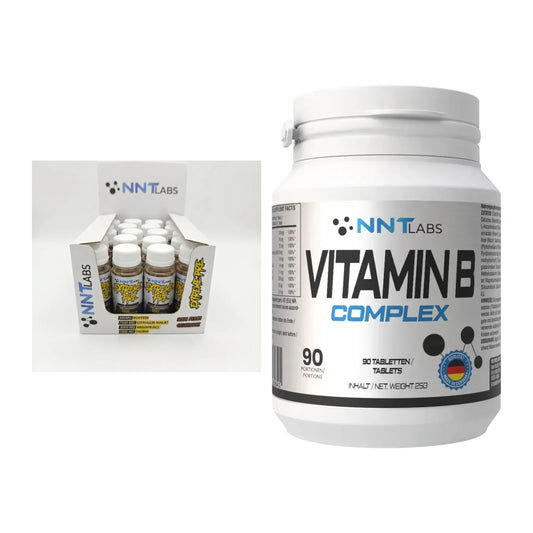 Cafeína y vitaminas B de NNT Labs: preentrenamiento extremo + complejo de vitamina B: todos los artículos incluidos