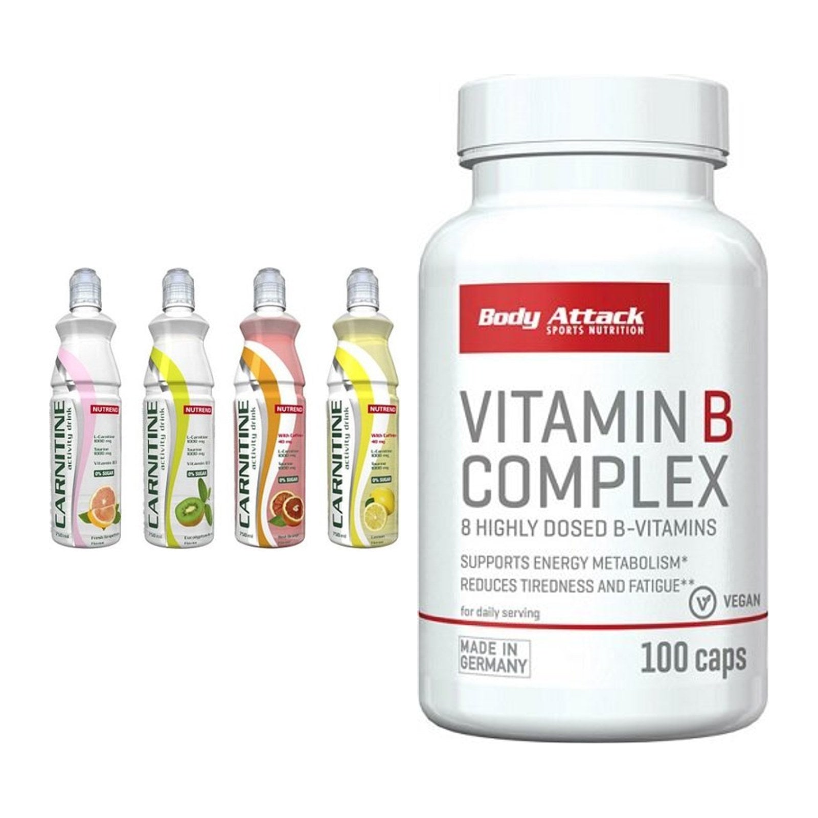 Koffein & B-Vitamine: Nutrend Activity + Body Attack Vitamin – alle enthaltenen Artikel
