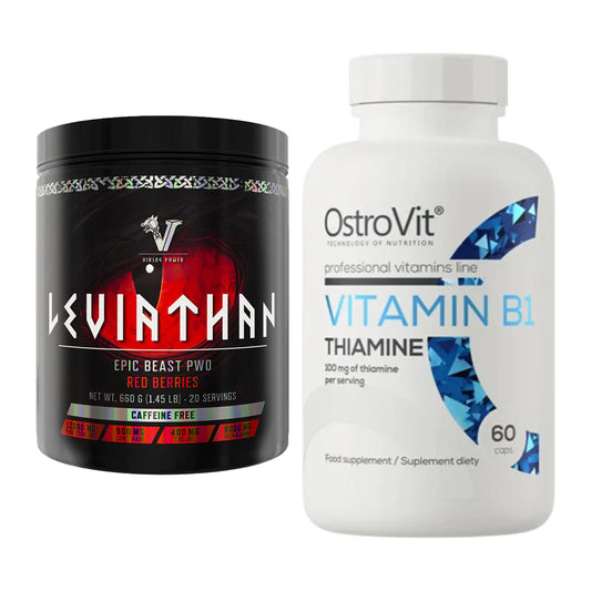 Koffein & B-Vitamine: Viking Power Leviathan + Ostrovit Vitamin B1 – alle enthaltenen Artikel