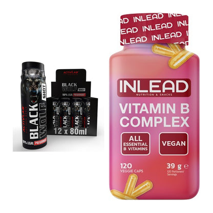 Koffein & B-Vitamine: Activlab Black Wolf + INLEAD Vitamin B – alle enthaltenen Artikel