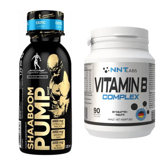 Koffein & B-Vitamine: Kevin Levrone Shaaboom + NNT Vitamin B Complex – alle enthaltenen Artikel