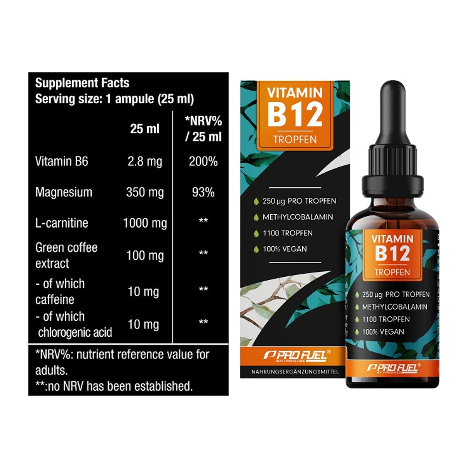 Koffein & B-Vitamine: BioTech Magna Shot + ProFuel Vitamin B12 – alle enthaltenen Artikel