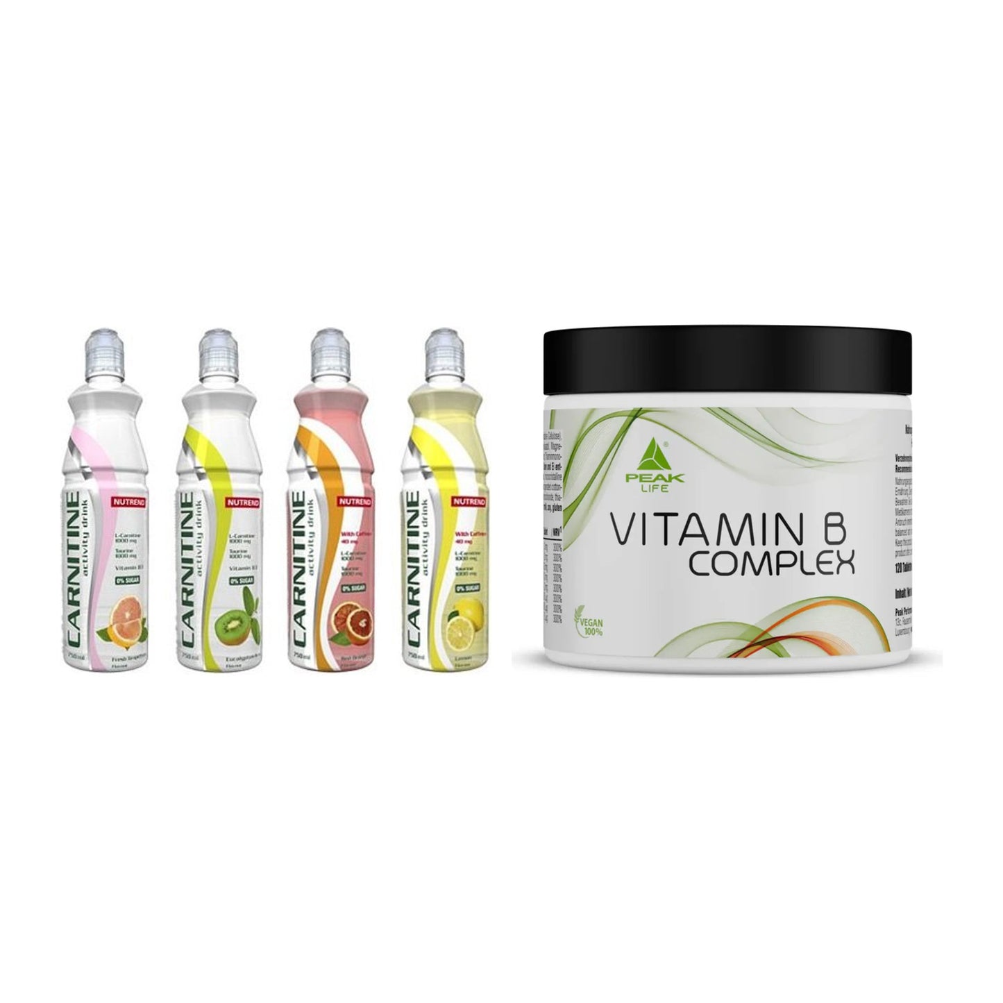 Koffein & B-Vitamine: Nutrend Activity + Peak Vitamin B Complex – alle enthaltenen Artikel
