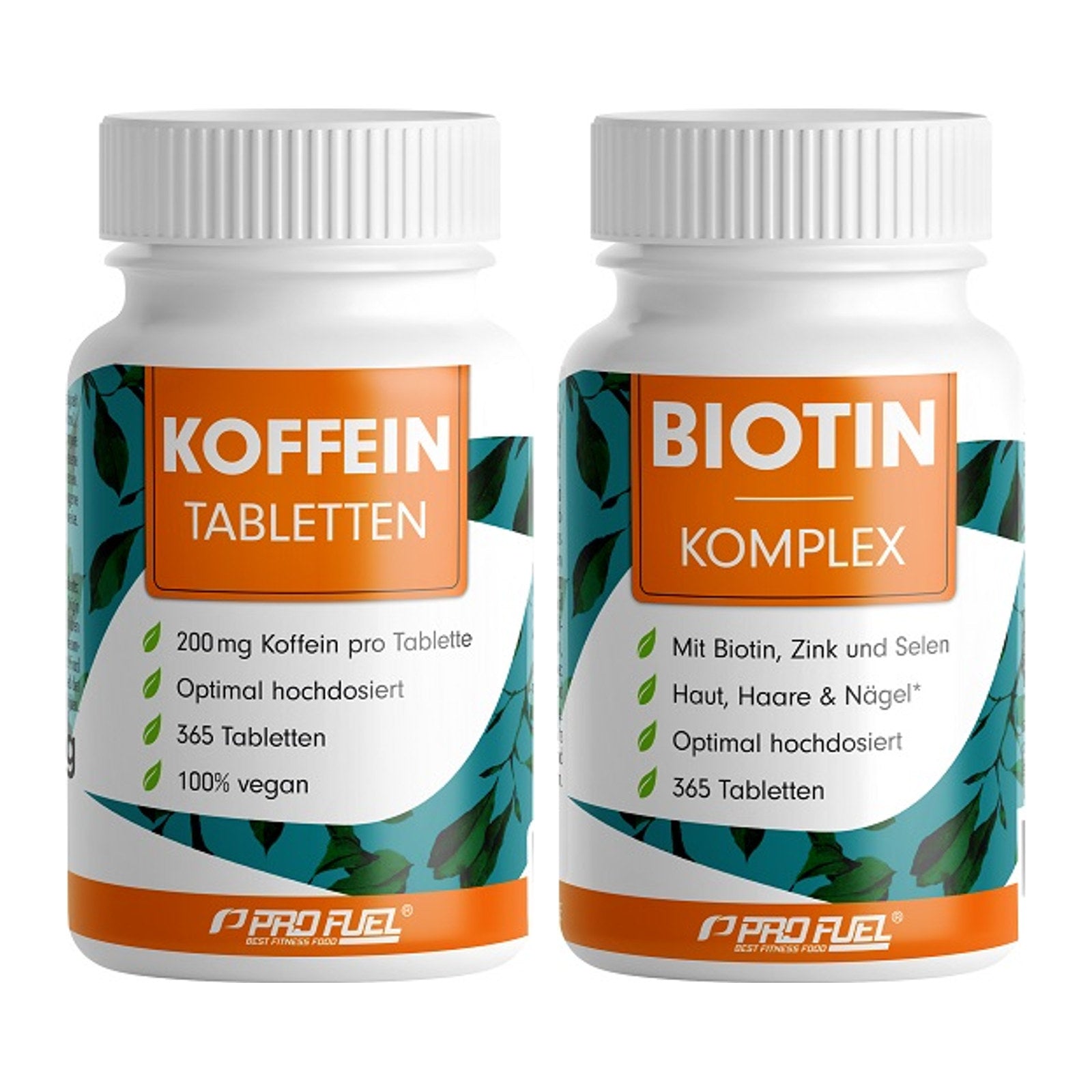 Koffein & B-Vitamine: ProFuel Koffein (200mg) + ProFuel BIOTIN Komplex – alle enthaltenen Artikel