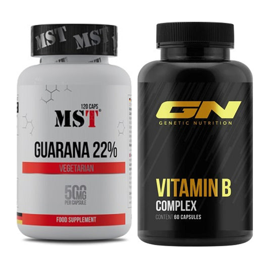 Koffein & B-Vitamine: MST Guarana 22% + GN Vitamin B-Complex – alle enthaltenen Artikel