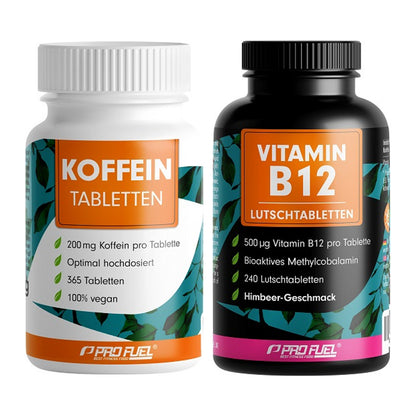 Koffein & B-Vitamine: ProFuel Koffein + ProFuel Vitamin B12 – alle enthaltenen Artikel