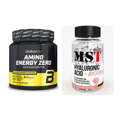Koffein & B-Vitamine: BioTech Amino Energy + MST Hyaluronic Acid – alle enthaltenen Artikel