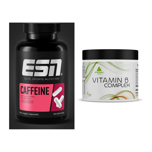 Koffein & B-Vitamine: ESN Caffeine Caps + Peak Vitamin B Complex – alle enthaltenen Artikel