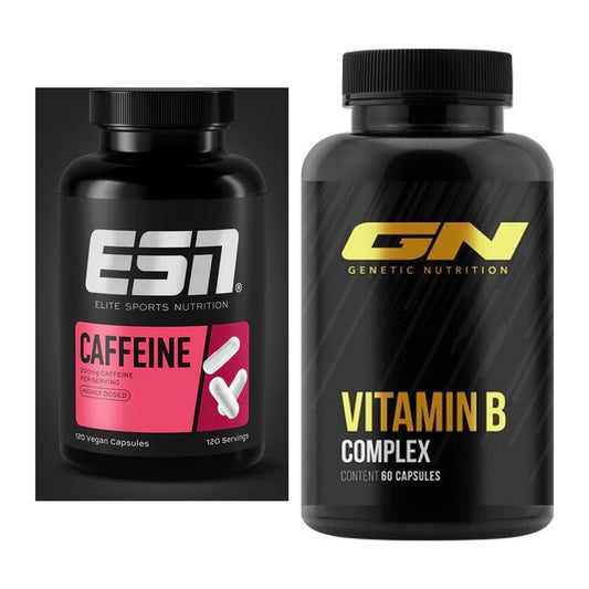 Koffein & B-Vitamine: ESN Caffeine Caps + GN Vitamin B-Complex – alle enthaltenen Artikel