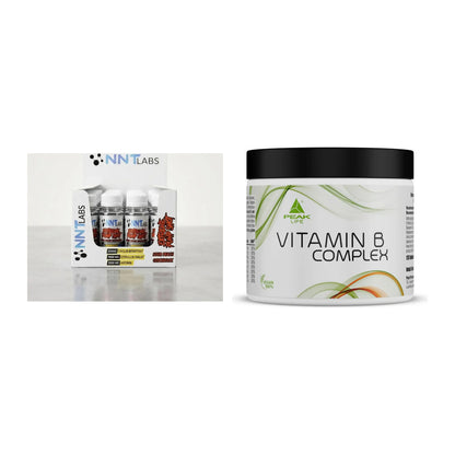 Koffein & B-Vitamine: NNT Extreme Pump Shot + Peak Vitamin B Complex – alle enthaltenen Artikel