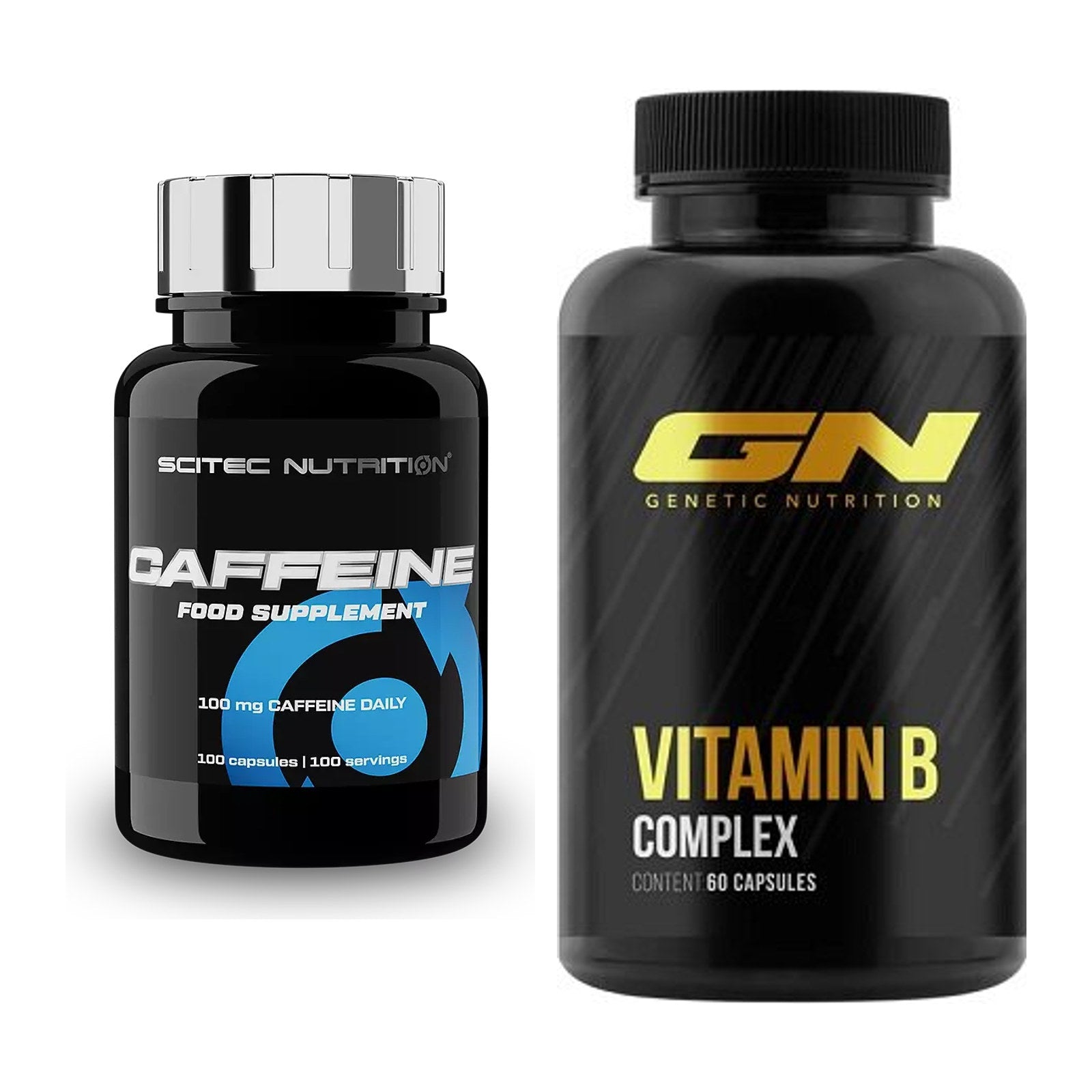 Koffein & B-Vitamine: Scitec Caffeine + GN Vitamin B-Complex – alle enthaltenen Artikel