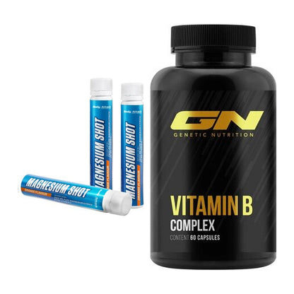 Koffein & B-Vitamine: Body Attack Magnesium + GN Vitamin B-Complex – alle enthaltenen Artikel