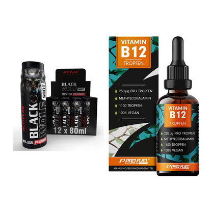 Koffein & B-Vitamine: Activlab Black Wolf + ProFuel Vitamin B12 – alle enthaltenen Artikel