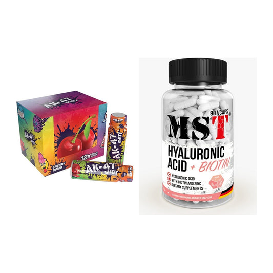 Koffein & B-Vitamine: AK47 Labs AK47 Shots + MST Hyaluronic Acid – alle enthaltenen Artikel