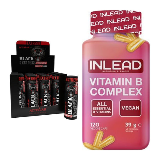 Koffein & B-Vitamine: Activlab Black Panther + INLEAD Vitamin B – alle enthaltenen Artikel