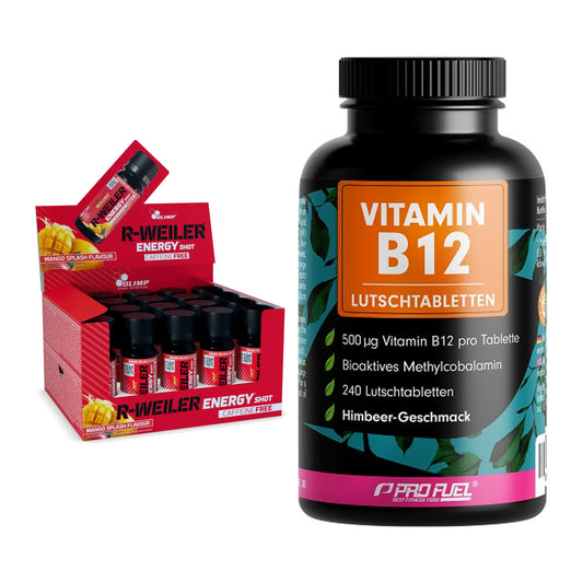 Koffein & B-Vitamine: Olimp R-Weiler Energy + ProFuel Vitamin B12 – alle enthaltenen Artikel