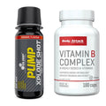 Koffein & B-Vitamine: Olimp Pump Xplode Shot + Body Attack Vitamin – alle enthaltenen Artikel