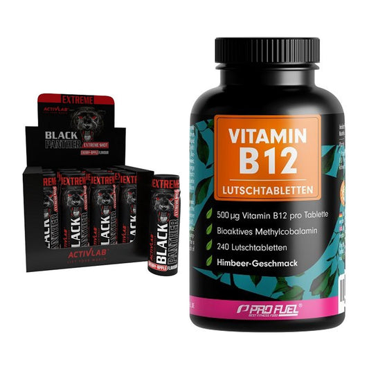 Koffein & B-Vitamine: Activlab Black Panther + ProFuel Vitamin B12 – alle enthaltenen Artikel