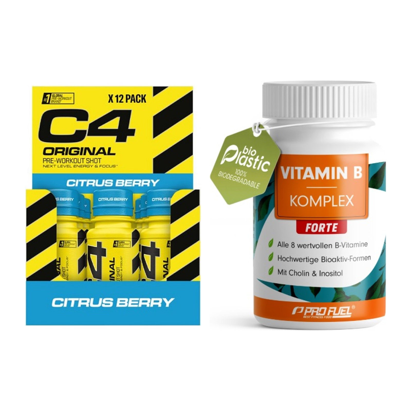 Koffein & B-Vitamine: Cellucor C4 Original + ProFuel Vitamin B – alle enthaltenen Artikel