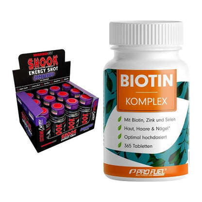 Koffein & B-Vitamine: Murdered Out Shook + ProFuel BIOTIN Komplex – alle enthaltenen Artikel