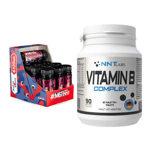 Koffein & B-Vitamine: DY Nutrition M6Teen + NNT Vitamin B Complex – alle enthaltenen Artikel
