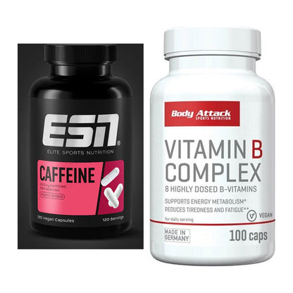 Koffein & B-Vitamine: ESN Caffeine Caps + Body Attack Vitamin – alle enthaltenen Artikel