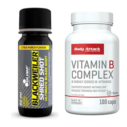 Koffein & B-Vitamine: Olimp Blackweiler + Body Attack Vitamin – alle enthaltenen Artikel