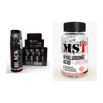 Koffein & B-Vitamine: Activlab Black Wolf + MST Hyaluronic Acid – alle enthaltenen Artikel