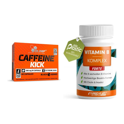 Koffein & B-Vitamine: Olimp Caffeine Kick + ProFuel Vitamin B – alle enthaltenen Artikel