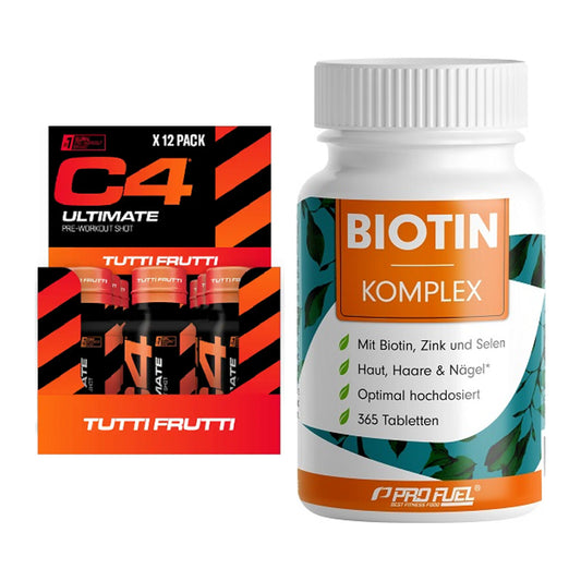 Koffein & B-Vitamine: Cellucor C4 Ultimate + ProFuel BIOTIN Komplex – alle enthaltenen Artikel