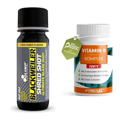 Koffein & B-Vitamine: Olimp Blackweiler + ProFuel Vitamin B – alle enthaltenen Artikel