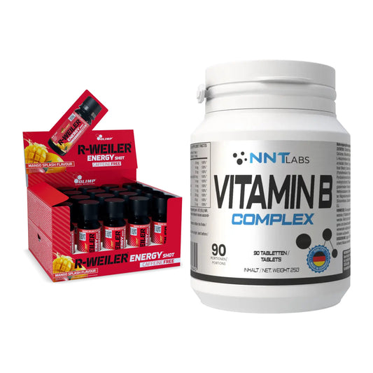 Koffein & B-Vitamine: Olimp R-Weiler Energy + NNT Vitamin B Complex – alle enthaltenen Artikel