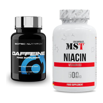 Koffein & B-Vitamine: Scitec Caffeine + MST Niacin – alle enthaltenen Artikel