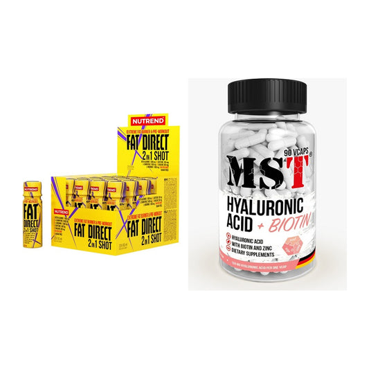 Koffein & B-Vitamine: Nutrend Fat Direct + MST Hyaluronic Acid – alle enthaltenen Artikel
