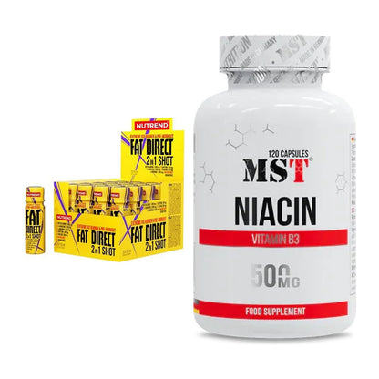 Koffein & B-Vitamine: Nutrend Fat Direct Shot + MST Niacin – alle enthaltenen Artikel