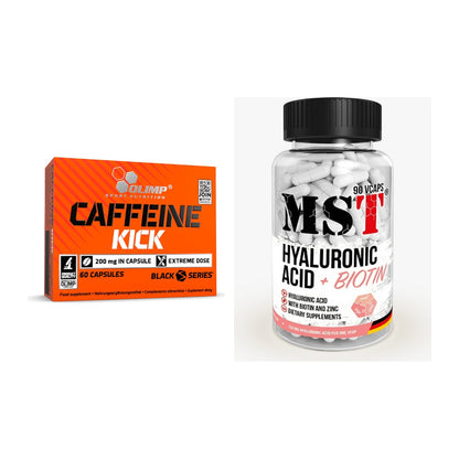 Koffein & B-Vitamine: Olimp Caffeine Kick + MST Hyaluronic Acid 150 mg – alle enthaltenen Artikel