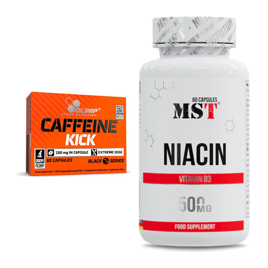 Koffein & B-Vitamine: Olimp Caffeine Kick + MST Niacin – alle enthaltenen Artikel