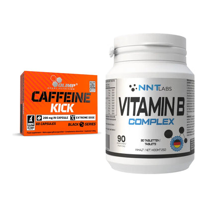 Koffein & B-Vitamine: Olimp Caffeine Kick + NNT Vitamin B Complex – alle enthaltenen Artikel