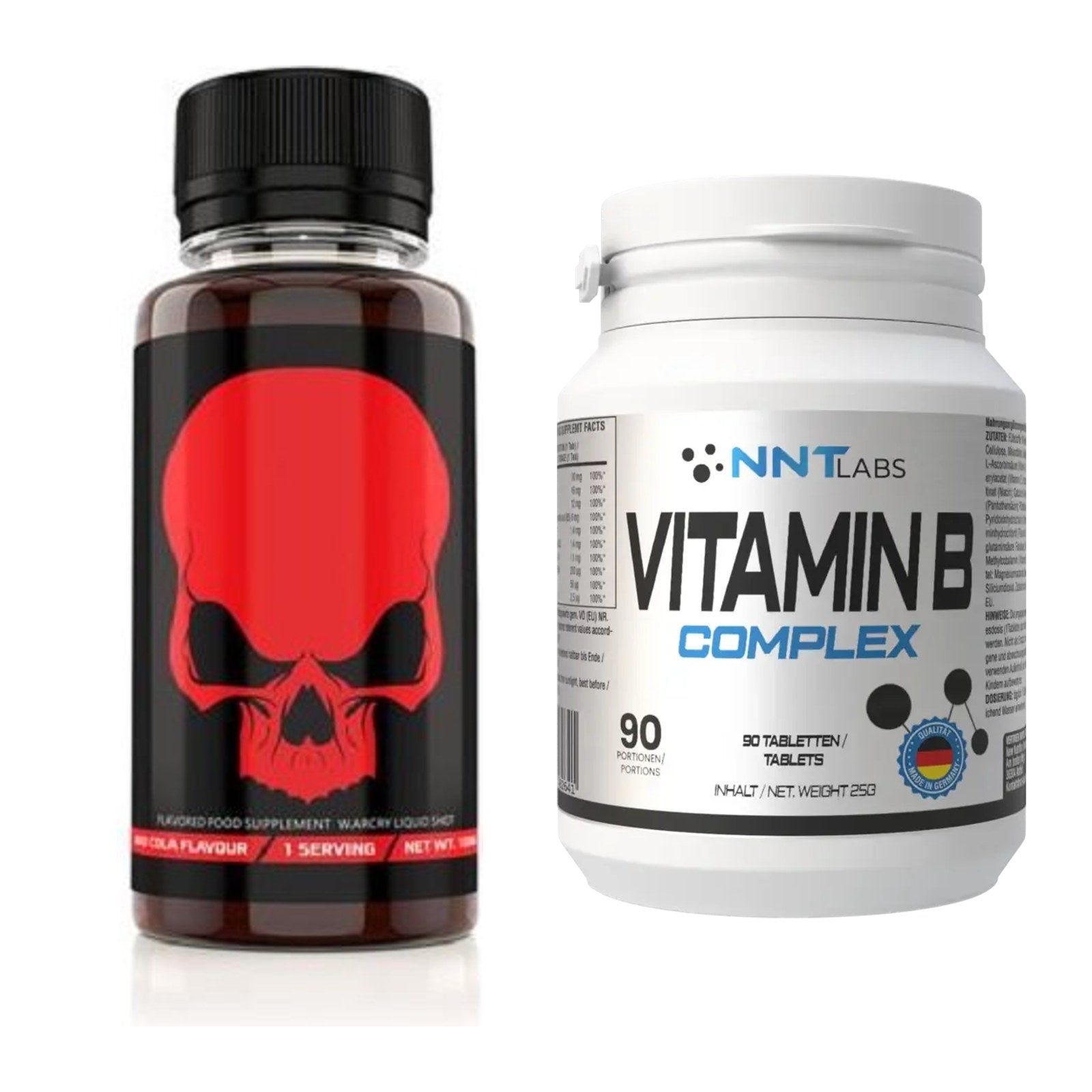 Koffein & B-Vitamine: Genius Nutrition + NNT Vitamin B Complex – alle enthaltenen Artikel