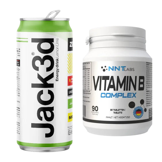 Koffein & B-Vitamine: USP Labs Jack3d Energy + NNT Vitamin B Complex – alle enthaltenen Artikel