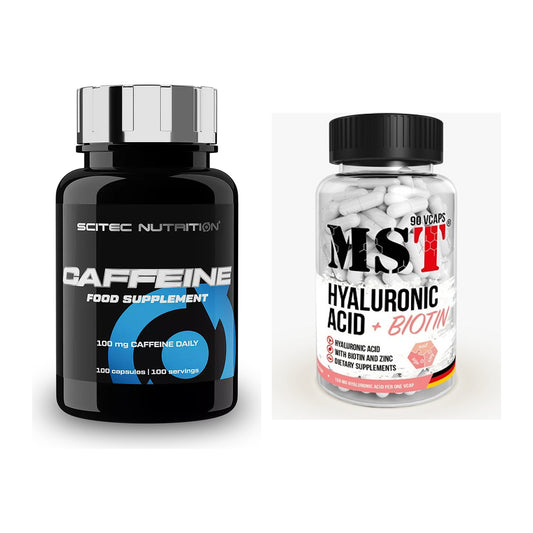 Koffein & B-Vitamine: Scitec Caffeine + MST Hyaluronic Acid 150 mg – alle enthaltenen Artikel