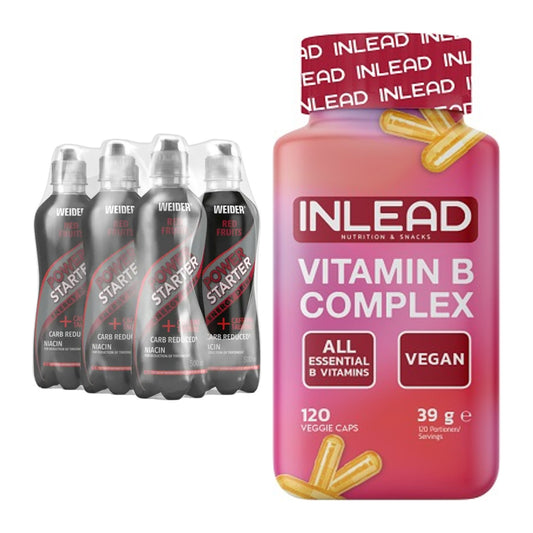Koffein & B-Vitamine: Weider Power Starter + INLEAD Vitamin B – alle enthaltenen Artikel