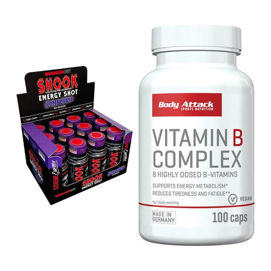 Koffein & B-Vitamine: Murdered Out Shook + Body Attack Vitamin – alle enthaltenen Artikel