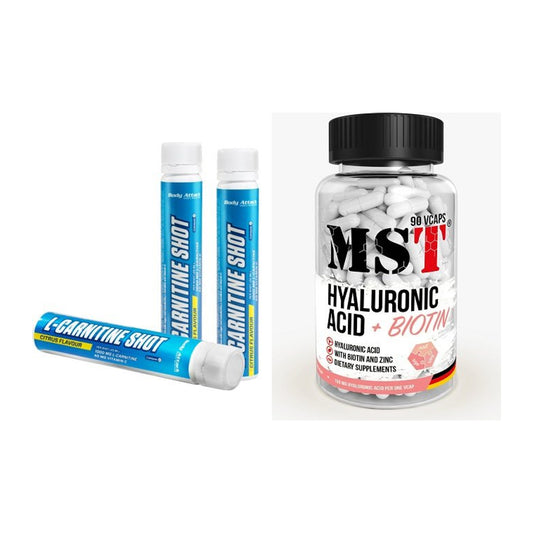 Koffein & B-Vitamine: Body Attack L-Carnitin + MST Hyaluronic Acid – alle enthaltenen Artikel
