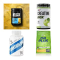 Wettkampfvorbereitung: ESN ISOCLEAR + MST Creatine + 2 weitere – alle enthaltenen Artikel