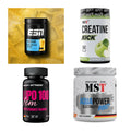 Wettkampfvorbereitung: ESN ISOCLEAR + MST Creatine + 2 weitere – alle enthaltenen Artikel