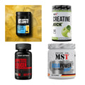 Wettkampfvorbereitung: ESN ISOCLEAR + MST Creatine + 2 weitere – alle enthaltenen Artikel